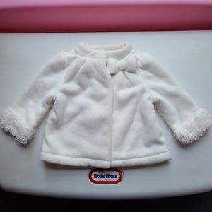 Gymboree baby faux fur coat 6-12 months